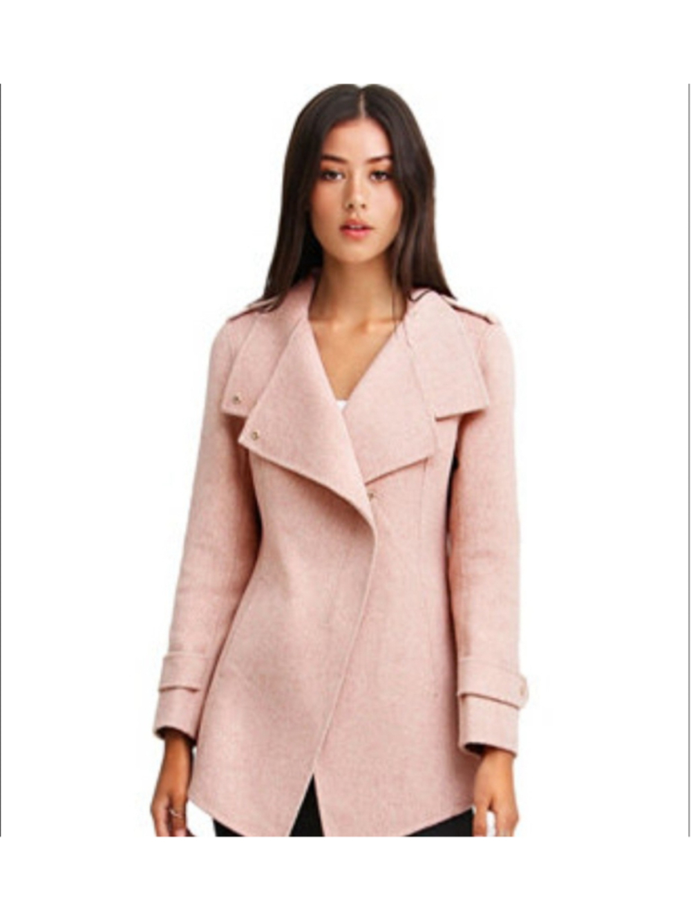 Belle Bloom Women Plush Pink Bad Girl Wool Polyester Blend Moto Coat XL NWT $295